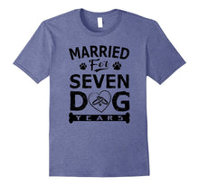 1st Wedding Anniversary Funny Shirt Married for 7 Dog Years