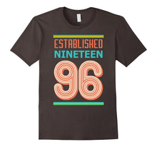 21st Birthday Gift Shirt Established 1996 21 Year Old Tshirt
