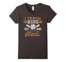 I Teach My Kid to Hit and Steal Baseball Dad T-Shirt