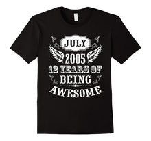 12 Years of Being Awesome Gift July 2005 Birthday T-Shirt
