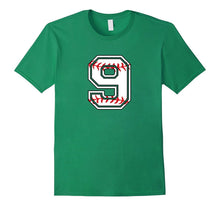 Number Birthday T-Shirt 9 Years Old Baseball Tee