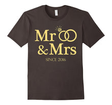 1st Anniversary Shirt Mr and Mrs Since 2016 T-Shirt