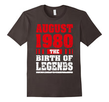 37th Birthday August 1980 37 Years Old Great T-Shirt Gift