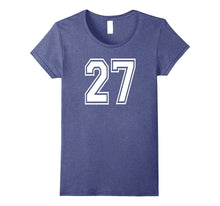 27 Sports Team School Numbers on Front T-Shirt Jersey