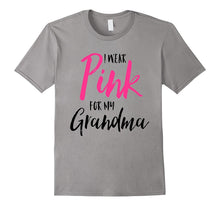 I Wear Pink for My Grandma Pink Ribbon Breast Cancer T-Shirt