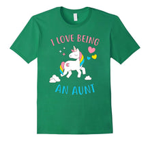 L Love Being an Aunt Tshirt - Funny Unicorn Aunt Gift Tee