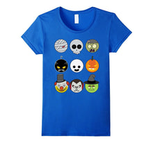 Funny Halloween Emoji T-Shirt Zombie Pumpkin Halloween Tee
