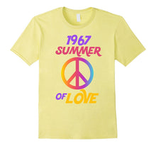 1967 Summer of Love Hippie Peace Sign T-Shirt Flower Power