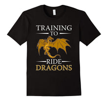Funny Training to Ride Dragons T-Shirt Geek Nerd Gamer Gift