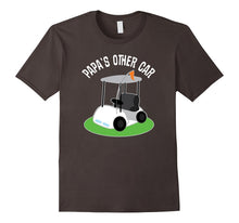 Mens Papa Grandpa Dad T-Shirt Golfing Fathers Day Golf Cart Tee