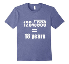 18th Wedding Anniversary T-Shirt Math Equation Gift Shirt