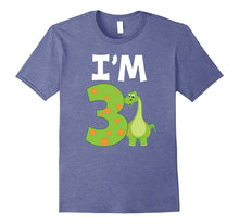 I'm 3 Three 3rd Birthday T-Shirt Kids 3 Year Old Dinosaur
