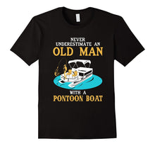 Men's Never Underestimate an Old Man With a Pontoon Boat T-Shirt