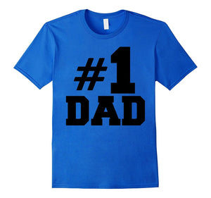 #1 Dad T-Shirt, Number One Dad Gift for Fathers Day