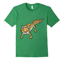 Cute Smiling Leopard Gecko Lizard Cartoon T-Shirt