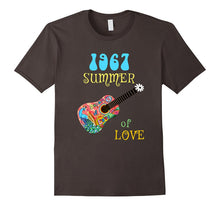 1967 Summer of Love Hippie Peacock Guitar T-Shirt