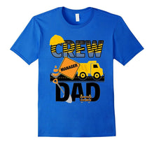 Crew Dad T-Shirt - Construction Birthday Party - Dump Truck