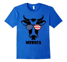 Merica Memorial Day Cow T-Shirt