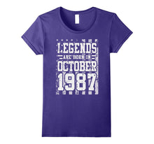 Legends Born in OCT OCTOBER 1987 Birthday Gift 30 Years Old