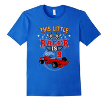 Funny 9th Birthday Race Car T-Shirt 9 Yr Old Boy Girl Racer
