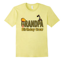 Mens Grandfather Birthday Crew Shirts for Construction Birthday