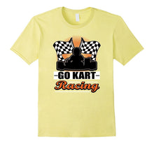 Go Kart Racing Funny Orange Silhouette T-Shirt