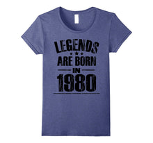 37th Birthday Gifts Tee Funny Legends Are Born in 1980 Shirt