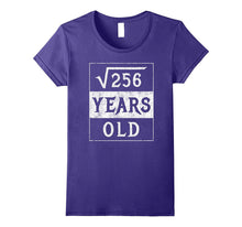 16th Birthday Gift Square Root 16 Yr Years Old Funny Shirt