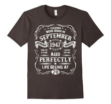Mens Legends September 1947 Gift Ideas 70th Birthday T-Shirt