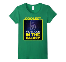 Coolest 5 Years Old in the Galaxy Funny 5th Birthday Shirt