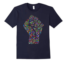 Resist Fist LGBTQ Pride March Rainbow Hearts T-Shirt