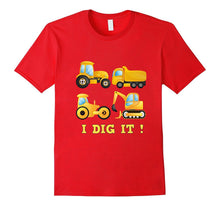 Boys' Constructions Diggers and Trucks T-Shirt for Toddlers
