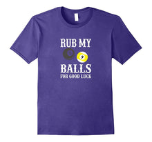 Funny Billiards Tshirt Rub My Balls for Good Luck