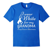 I Wear White for My Grandma - Lung Cancer Awareness T-Shirt