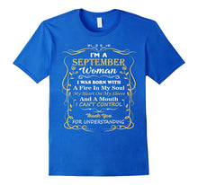 Funny I'm a September Woman Birthday T-Shirt Gift