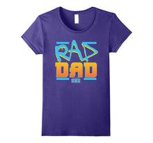 Funny Rad Dad Fathers Day T-Shirt Blue and Orange