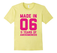 11th Birthday Shirt Gift Age 11 Year Old Girls Tshirt Tee