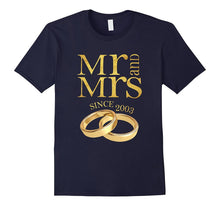 14th Wedding Anniversary T-Shirt Mr & Mrs Since 2003 Gift