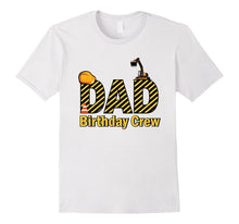 Mens Dad Birthday Crew Shirts for Construction Birthday Party
