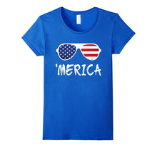 Merica Sunglasses T-Shirt Patriotic Fourth of July Gift