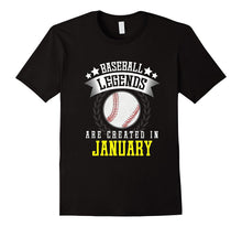Funny Baseball Legends Are Created in January T-Shirt Meme