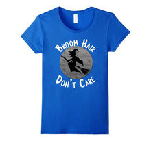 Halloween T-Shirt Messy Broom Hair Don't Care Shirt