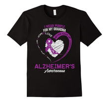 I Wear Purple for My Grandma Alzheimer Awareness T Shirt