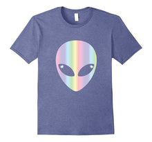 Alien Head T Shirt-Holographic Glow Effect