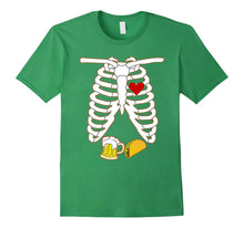Funny X-Ray Skeleton Pregnancy Taco Beer Halloween Shirt Fun
