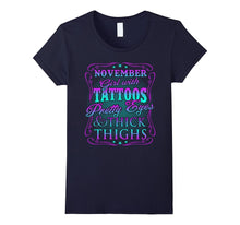 November Girl With Tattoos Pretty Eyes Thick Thighs T-Shirt