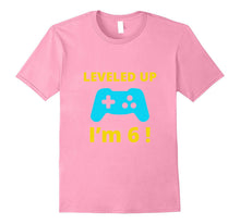 Leveled Up I'm 6 T-Shirt Funny Birthday Gamer Gift