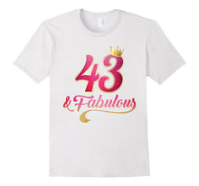 43rd Birthday Queen Fabulous 43 Years Old T-Shirt