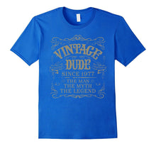 40th Birthday Gift Shirt Vintage Dude 1977 40 Year Old Shirt