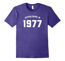 40th Birthday Shirt - Established in 1977